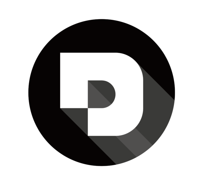 Desuals' logo, white or light background