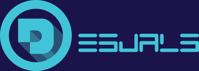 Desuals' logo for the website, long version